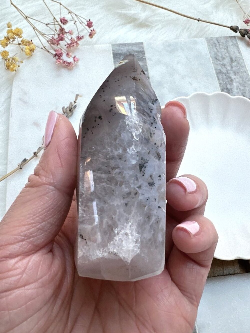 Gorgeous Agate Druzy Tower - Picture 6 of 8